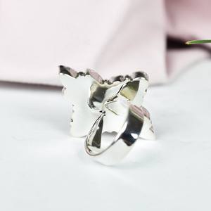 Bague en grappe de turquoise d'huître épineuse faite à la main, cadre de lunette en argent sterling réglable pour les mariages ou les fêtes - Product Image 4