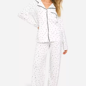 Nuevo estilo de moda para mujer, transpirable, acogedor, tejido de poliéster/algodón, camisón informal de gran tamaño, ropa de dormir - Product Image 6