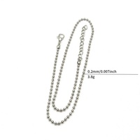 Perles en acier inoxydable en vrac pour la fabrication de bijoux, chaînes de colliers, pendentifs, accessoires de mode DIY