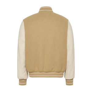 Veste de baseball varsity de haute qualité, style streetwear, pour homme, tissu respirant en polyester/coton, couleur personnalisée, devant uni - Product Image 6