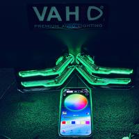Anneau lumineux projecteur universel en acrylique RGB DRL, clignotant dynamique, anneau lumineux haute intensité, réglage intelligent par application pour Corolla pour Innova