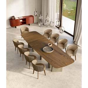 Albert XL Dining <b>Table</b> Modern Luxury Rectangle Design Convertible Expandable Classic Home Furniture Assembled Stable for Hotel - Product Image 2