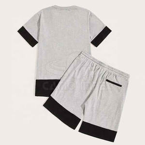 Service OEM prix de gros vêtements à séchage rapide ensembles courts à vendre motif solide - Product Image 2