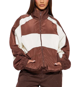 Veste coupe-vent en nylon pour femme de qualité supérieure, respirante, grande taille, style vintage, poche en fourrure, imperméable - Vente en gros disponible - Product Image 1