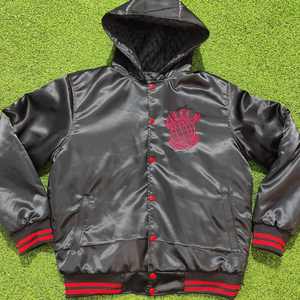 Venta caliente de moda de satén de seda de la Universidad Varsity chaquetas Logotipo de color personalizado para hombre chaqueta de bombardero hecha en Pakistán - Product Image 6