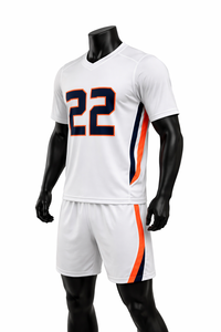 Conjunto de Uniforme de Lacrosse Personalizado para Hombre, Jersey y Pantalones Cortos con Cuello en V, Secado Rápido, Transpirable, Poliéster Sublimado, Kit de Equipo con Nombre Personalizado - Product Image 6