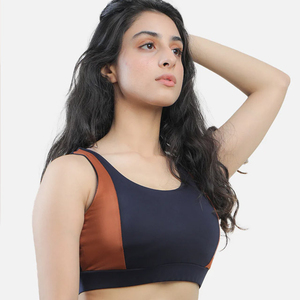 สปอร์ตบราสำหรับผู้หญิงลดแรงกระแทกพร้อมของตกแต่งเสื้อบราเล่นโยคะขนาดพิเศษ-รีไซเคิลด้านหน้าพิมพ์โลโก้ - Product Image 3