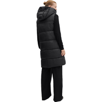 Veste matelassée bouffante avec logo personnalisé pour hommes, gilet chauffant, coupe-vent d'extérieur et d'hiver de haute qualité, gilet long pour femmes