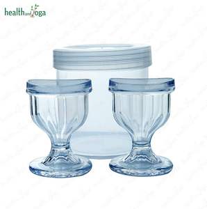 HealthAndYoga – Lot de 2 coupelles réutilisables en plastique pour lavage oculaire – Soin personnel doux et sûr pour les yeux secs/irrités – Confort optimal pour le soin des yeux - Product Image 5
