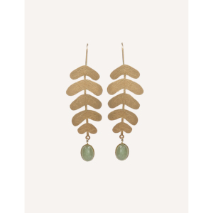 E235 YXQ naturale verde agata in acciaio inossidabile orecchini alla moda orecchini di agata verde - Product Image 3