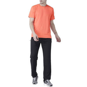 เสื้อยืดคอกลมแขนสั้น100% ผ้าคอตตอนพรีเมี่ยมแห้งเร็วสีพื้น - Product Image 3