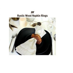 Porte-ronds de serviette Vaisselle Porte-ronds de serviette en bois personnalisé Logo personnalisé pour une utilisation de mariage Design unique en bois - Product Image 1