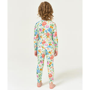 Ensembles de pyjamas en tricot pour fillettes, 2 pièces, en viscose de bambou - Product Image 3