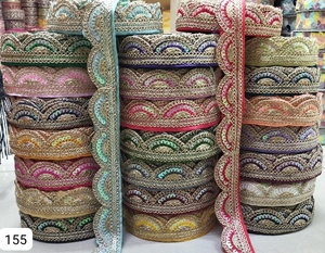 ผ้าลูกไม้ปักลายดอกไม้สำหรับเสื้อผ้าและเดรส - Product Image 4