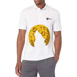 Polo respirant à impression DTG très vendu, streetwear confortable, polo à impression DTG fabriqué en usine, chemise à impression DTG - Product Image 1