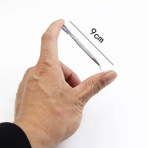 Poussoir à ongles double face en acier inoxydable Mini Design Manucure Outil de soin des cuticules Usine directe pour le nettoyage des ongles - Product Image 5