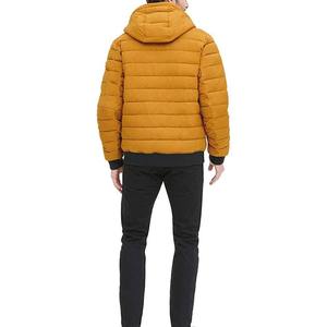 OEM chaqueta de diseño personalizado de invierno Puffer Down Coat con bolsillo y media cremallera de los hombres North Down Face Jacket - Product Image 5