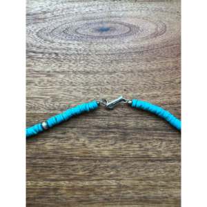 Collar de Perlas de 6 mm con Turquesa Kingman y Plata de Ley, Estilo Navajo, para Regalo - Product Image 4