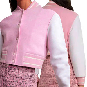 Nouvelle veste universitaire tendance pour femme avec logo personnalisé, style automne, vente chaude, tendance, écologique, chauffante - Product Image 1