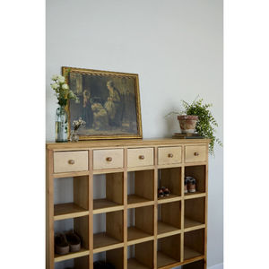 Armoire à chaussures en bois massif - Product Image 4