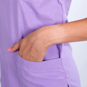 Vente en gros de gommages d'hôpital à manches courtes respirants et lavables avec logo personnalisé uniforme d'infirmière personnalisé pour médecins vente - Product Image 6