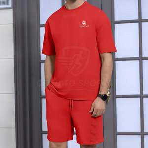 Ensemble short et t-shirt pour homme, style actuel, prix de gros, look classique, tissu léger - Product Image 5