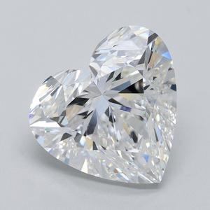 IGI 4 CT corazón corte laboratorio diamante blanco suelto calibrado F color VVS2 claridad laboratorio creado diamantes para joyería regalos para ella - Product Image 1