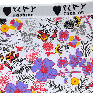 Calzones de Mujer de Algodón de Bambú con Estampado Floral, Tendencia, Cintura Media, Ligeros, Suaves, Elásticos, Transpirables, Ropa Interior Informal, Gran Venta - Product Image 4