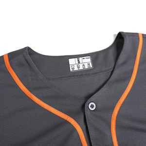 Camiseta personalizada para equipo de béisbol, camiseta frontal con botones para hombre y mujer, ropa deportiva transpirable de manga corta, uniforme de entrenamiento - Product Image 3