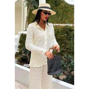 โอเดตต์ โอเพ่นเวิร์ค นิตชุดกางเกงลำลองฤดูร้อนระบายอากาศได้ 9934 - Product Image 4