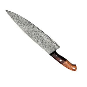 Vente en gros de couteaux de chef personnalisés de haute qualité OEM ODM Service fait à la main en acier Damas Couvercle protégé Passe au lave-vaisselle Moderne - Product Image 2