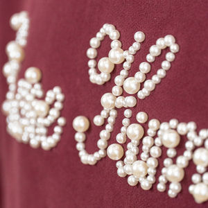 Sweat à capuche personnalisé surdimensionné en molleton de coton lourd à épaules tombantes avec perles élégantes et strass pour hommes - Product Image 5