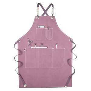 Delantal de lona barato de cocina personalizado al por mayor delantal de lona de trabajo doméstico de cocina - Product Image 4