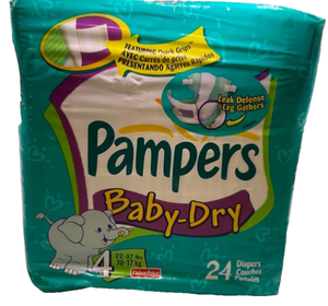 Pour bébé sec taille 4 couches-24 comptes 16-18 livres garde-fuite et absorption respirante douce - Product Image 3