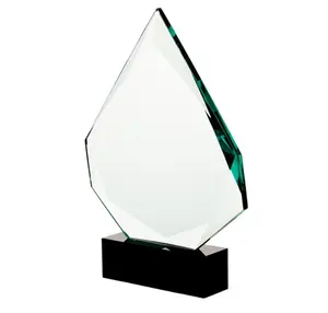 创意翡翠钻石水晶玻璃个性化雕刻定制标志汽车展奖杯手工工艺品