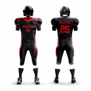Uniforme de Fútbol Americano Personalizado de la Mejor Calidad, 100% Poliéster, Transpirable, de Secado Rápido, Conjuntos de Manga Corta, Gran Venta - Product Image 6
