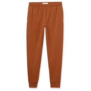 Pantalones Jogger de algodón naranja óxido para hombre con cintura elástica pantalones casuales de ajuste relajado tela suave transpirable 2026 BY HI - Product Image 6