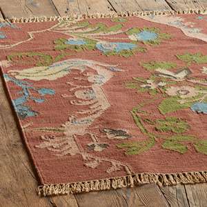 Alfombra Kilim de lana de la mejor calidad 100% para casas de calidad, alfombra geométrica de yute de lana para decoración de lujo para el hogar - Product Image 4