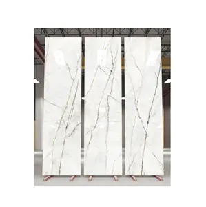Qualità eccellente Design fantasia 800X3000-15MM di colore corpo Macedonia bianco piastrelle per pavimenti per la vendita all'esportazione