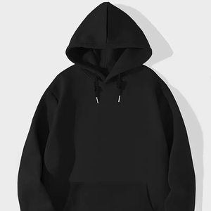 Sudaderas con capucha de lana de algodón de talla grande de alta calidad con logotipo personalizado XS Imprimir Streetwear Ropa sólida Bases personalizables, mezcla de algodón - Product Image 1