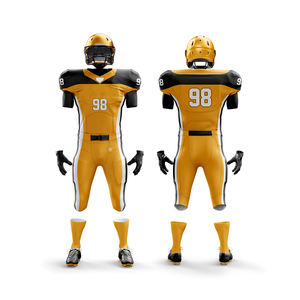 2025 plus récent ensemble d'uniformes de Football américain de qualité supérieure vêtements de jeunesse pour adultes meilleur matériel à manches courtes pour la saison d'automne - Product Image 1