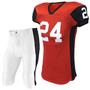 Uniformes de Fútbol Americano Profesionales Transpirables de Manga Corta para Entrenamiento de Equipo, Verano, 100% Poliéster - Product Image 6