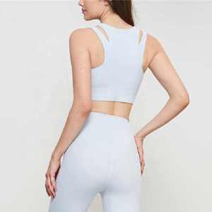 QUICK DRY New Design Spandex Breathable Top <b>Open</b> Back Slimming Running Active Wear Fitness Yoga U Back Sports <b>Bra</b> for Women - Product Image 3
