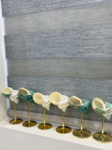 Verre à vin style coquillage, verre de luxe en forme de coquillage pour décoration de table haut de gamme, restaurant, hôtel et événements - Product Image 6