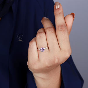 Bague en pierre précieuse améthyste naturelle 925 bijoux de mode classiques en argent sterling massif pour femmes pour mariages et fêtes Inde directe - Product Image 5