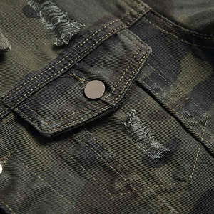 Veste en jean personnalisée design léger 100% coton pour hommes de haute qualité avec logo avant pour l'hiver - Product Image 4