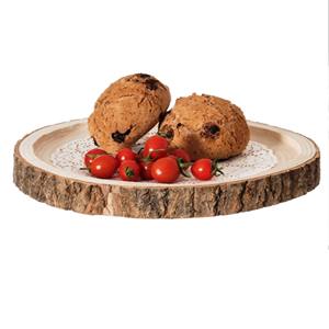 Centre de table en bois d'acacia à bord vivant naturel Plateau de service Effet bois Écorce Produit populaire Mangue Décoratif - Product Image 5