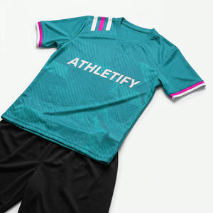 Maillots de football personnalisés à séchage rapide 2026 ensembles de vêtements de sport d'équipe pour hommes entraînement ou utilisation de match respirant durable - Product Image 1