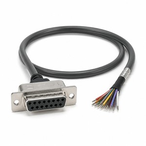 Câble connecteur D-Sub femelle DB15 15 broches HD15 blindé RVVP pour équipement de contrôle et de test industriel - Product Image 1