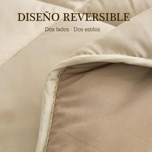 Edredón Bicolor Relleno de Fibra de Poliéster de 300 g/m², Fabricante de Edredones Lavables a Máquina - Product Image 5